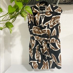 NWT Who What Wear Woodcut Leaf Print Jacket